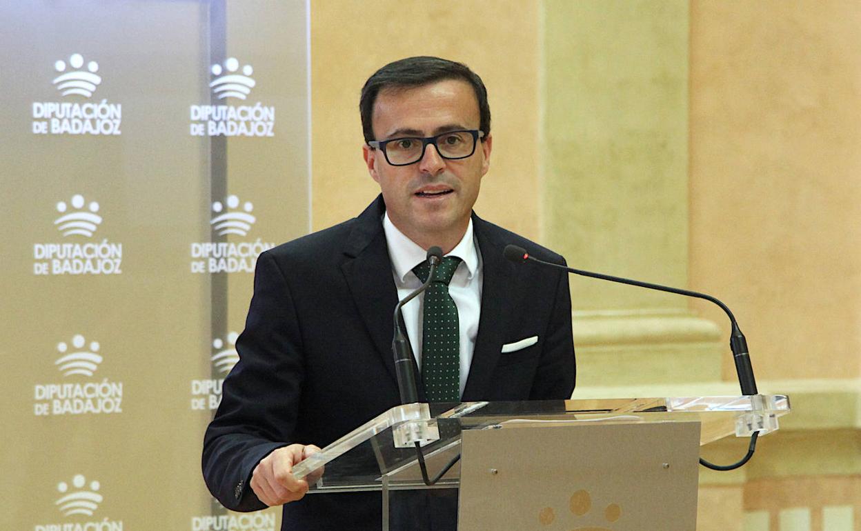 El presidente de la Diputación de Badajoz, Miguel Ángel Gallardo.
