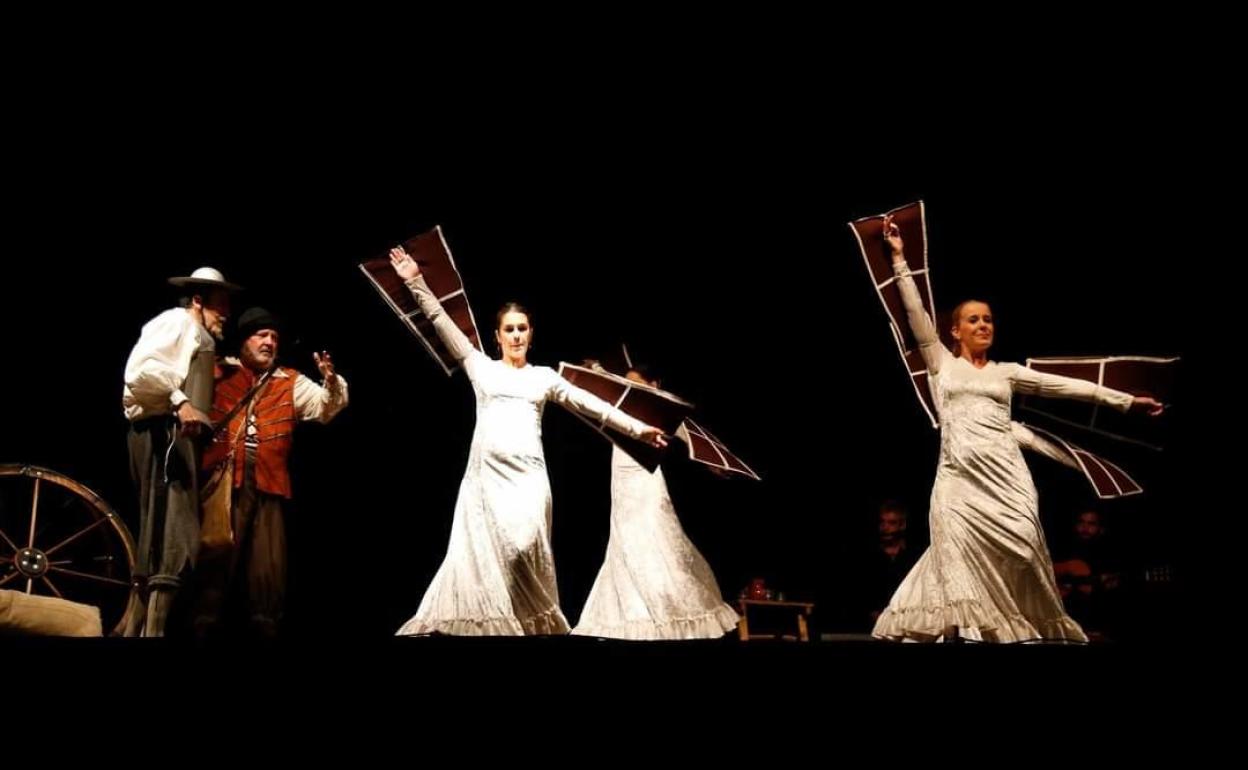 Escena del espectáculo 'Quijote y olé'