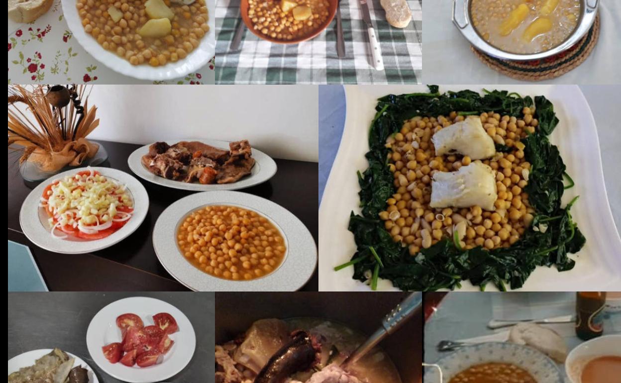 Algunas de las recetas elaboradas por vecinos de la localidad.