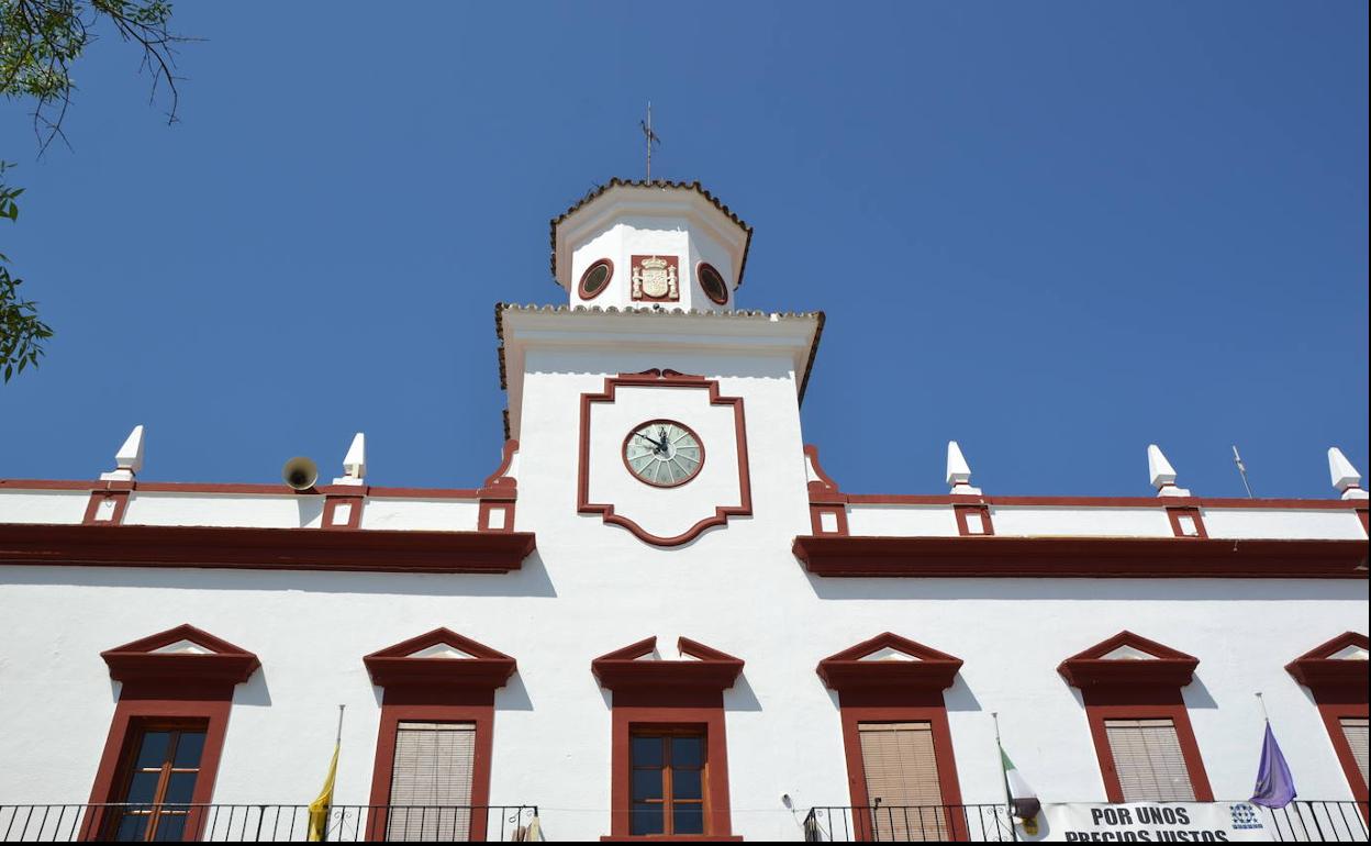 Detalle de la fachada del Ayunamiento.