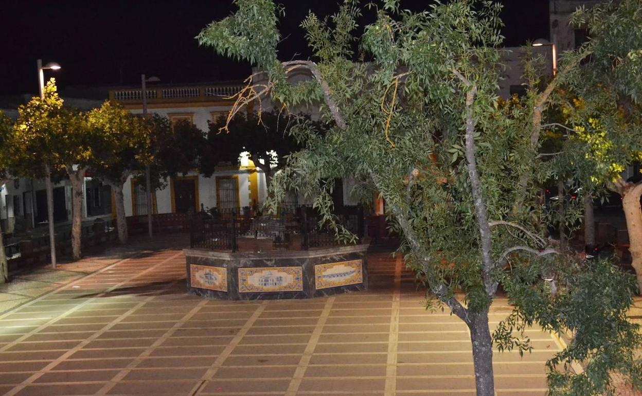 Plaza de España de Villanueva del Fresno.