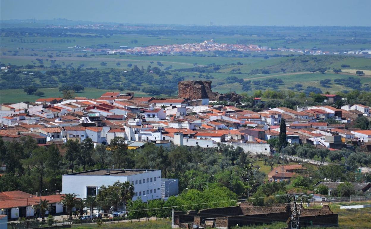 Vista panorámica de Villanueva del Fresno. A.P