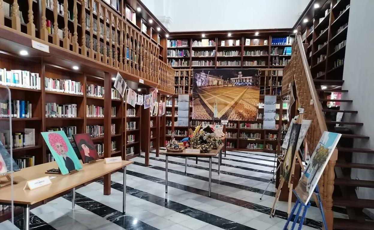Exposiciónn A'rte Joven' en la Biblioteca Pública. 