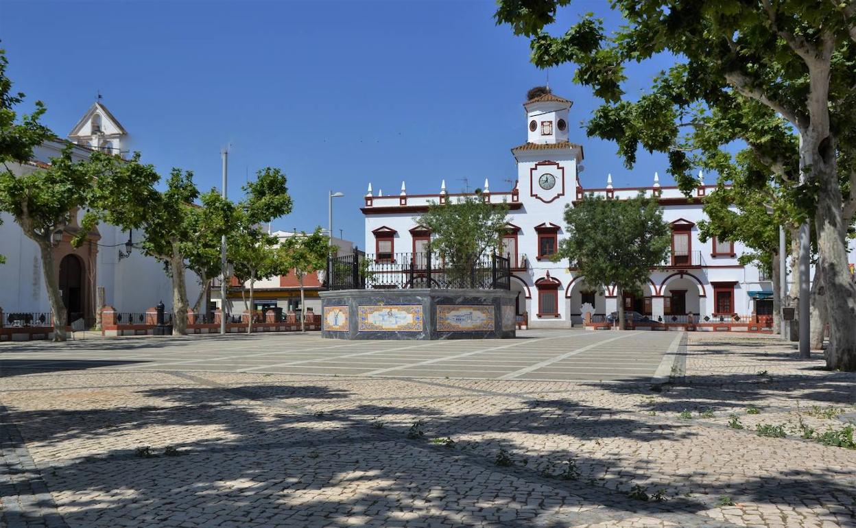 Plaza de España de la localidad.