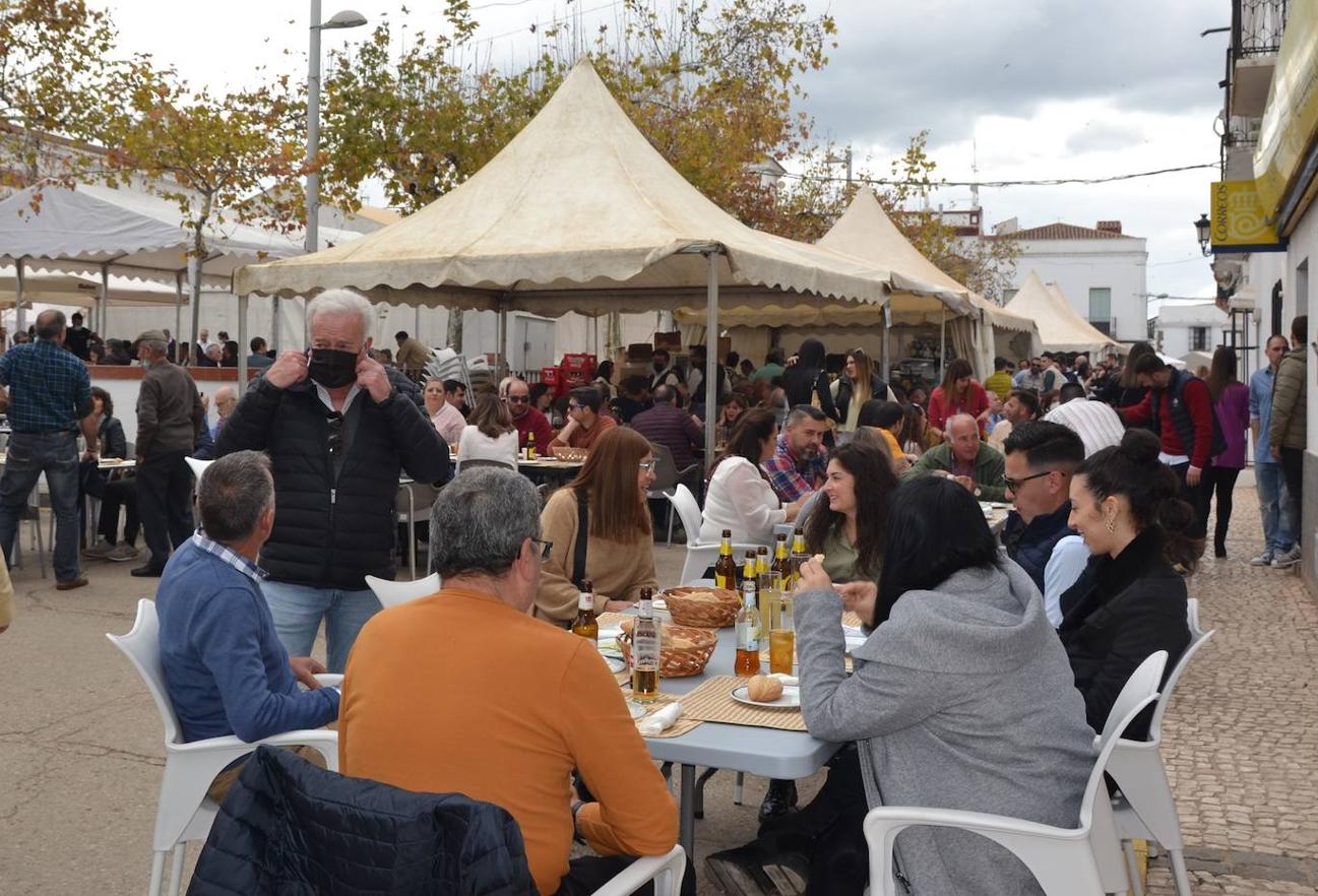 La plaza se llenó de visitantes deseosos de disfrutar de la XVI Feria del Gurumelo.