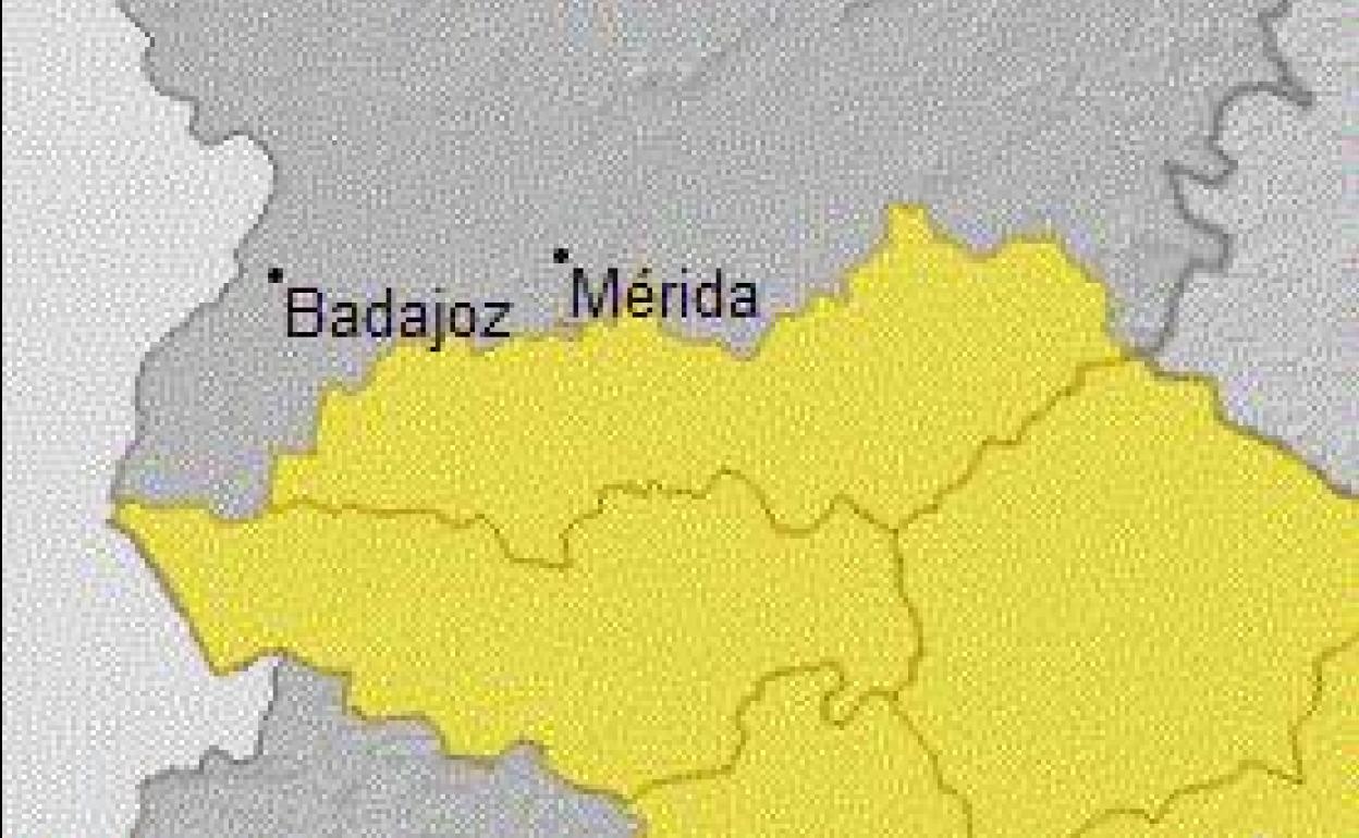 La localidad estará en alerta amarilla por tormentas con granizo