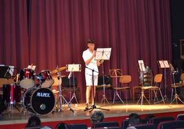 Uno de los alumnos en su actuación, imagen de archivo.