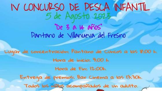 Convocado el IV Concurso de Pesca Infantil en el pantano de Cuncos