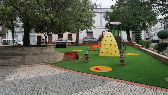 Prosiguen las obras de mejora del parque 'de las Viudas'