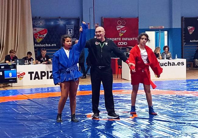 Judith García proclamada vencedora del combate.