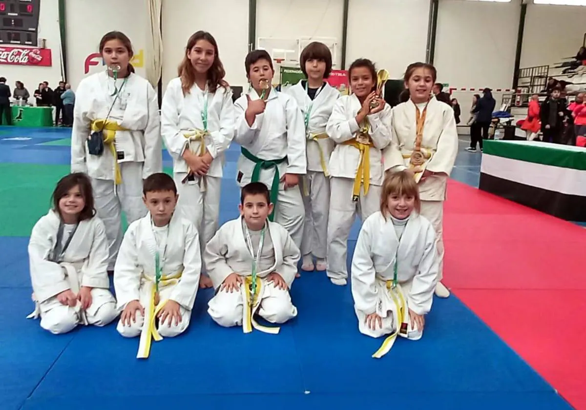 La Academia de judo se trae tres medallas de oro, una de plata y tres bronces del Campeonato de Extremadura