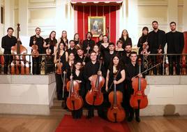 Componentes de la Orquesta de Cuerda.