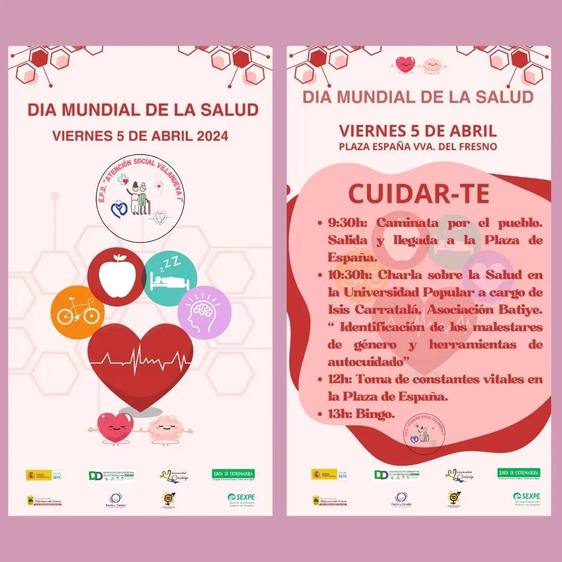 La localidad celebrará el Día Mundial de la Salud con una serie de actividades
