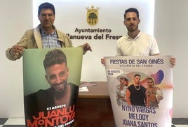 El regidor y el concejal han presentado los carteles.