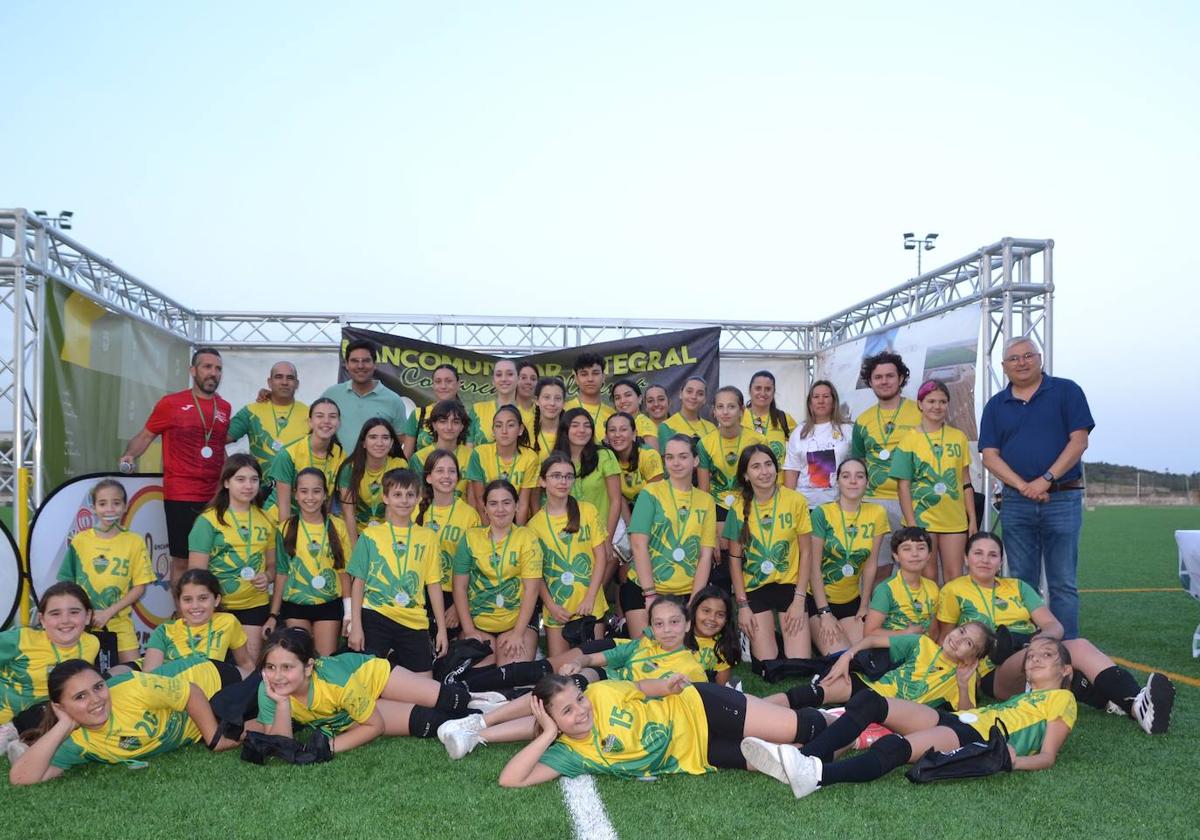 Jugadores de voleibol de VIllanueva del Fresno.