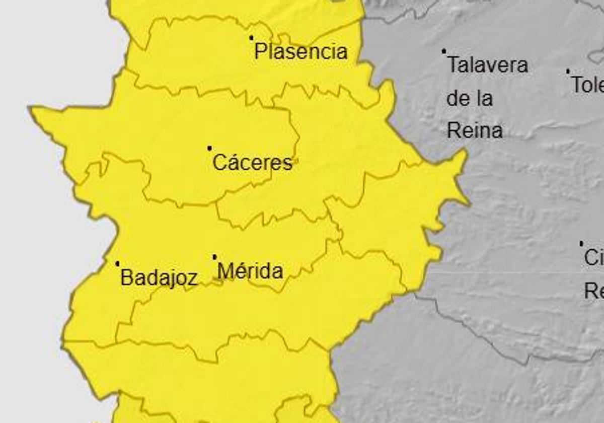 La localidad estará en Alerta Amarilla por lluvias y tormentas