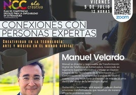 El NCC ofrece un taller online con el ingeniero informático Manuel Velardo