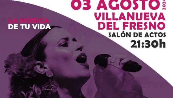 Dentro de la programación cultural del verano llega Fani Ortiz con su copla