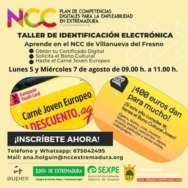 La Técnico Ana Holguin ofrece diversos talleres de competencias digitales en el NCC
