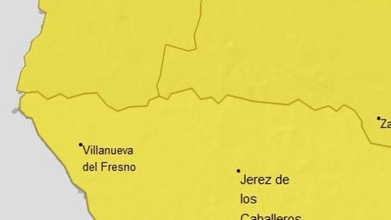 Activada la alerta amarilla por lluvias y tormentas en los dos próximos días