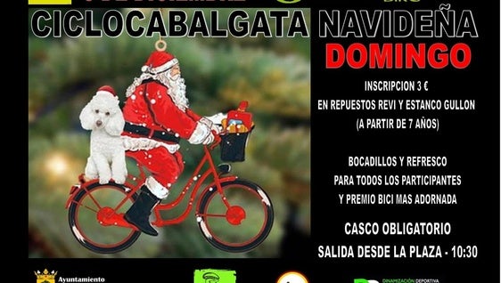 Vuelve la Ciclocabalgata Navideña con premio para la bici más adornada