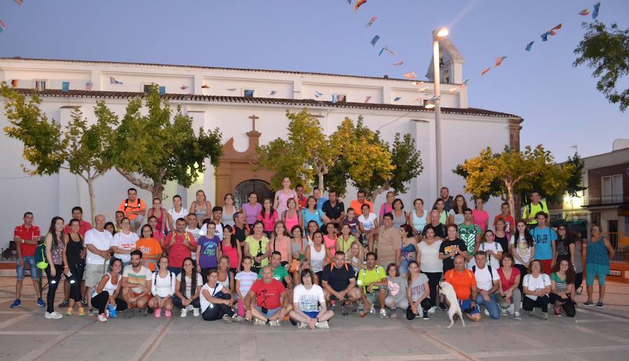 Participantes de la última ruta nocturna del verano 2015. ALMUDENA PARRA
