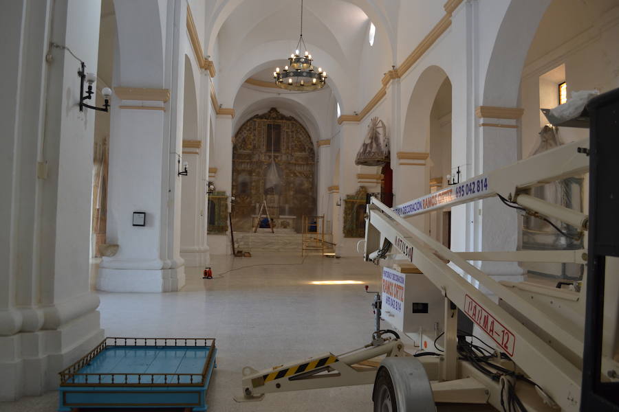 Comienzan las obras de la nueva instalación eléctrica y pintura interior de la Iglesia Parroquial