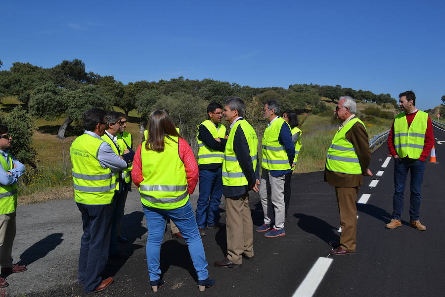 Visita del consejero de Infraestructuras a las obras. A.P