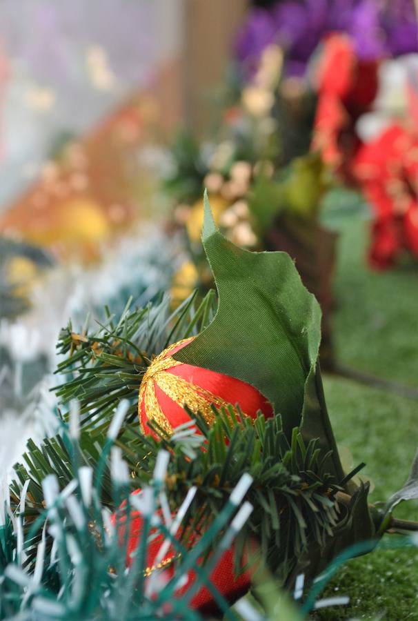 Detalle de un escaparate navideño. A.P