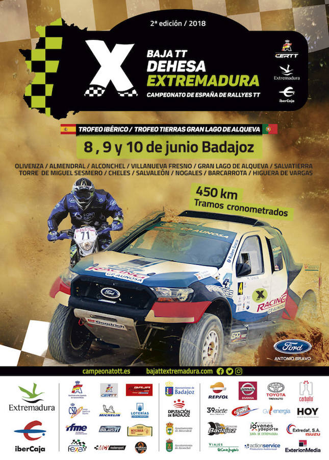 El II Rallye BAJA TT Dehesa de Extremadura pasará por la localidad