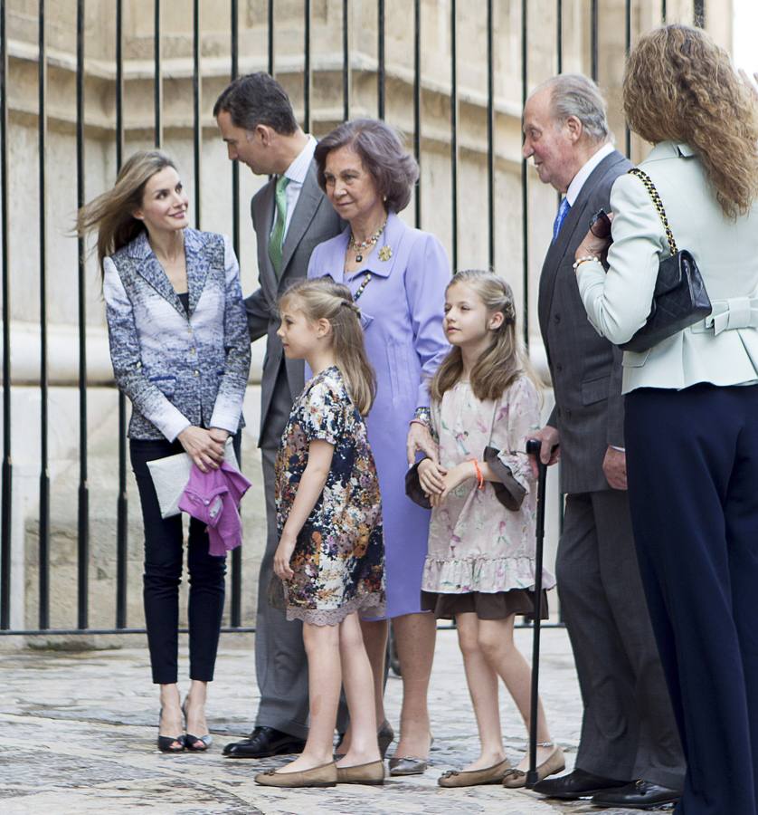 Los Reyes y los Príncipes acuden a la Misa del Domingo de Pascua