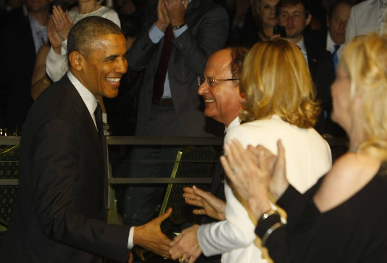 Obama, en un momento de la gala.
