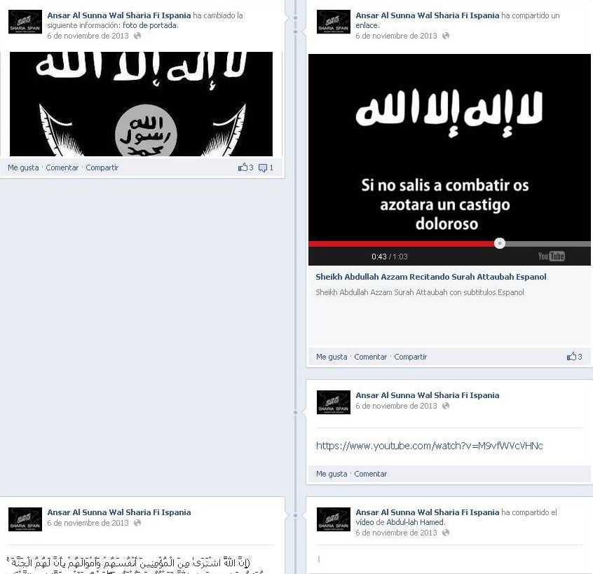 El activismo en internet de la red yihadista desarticulada en Melilla
