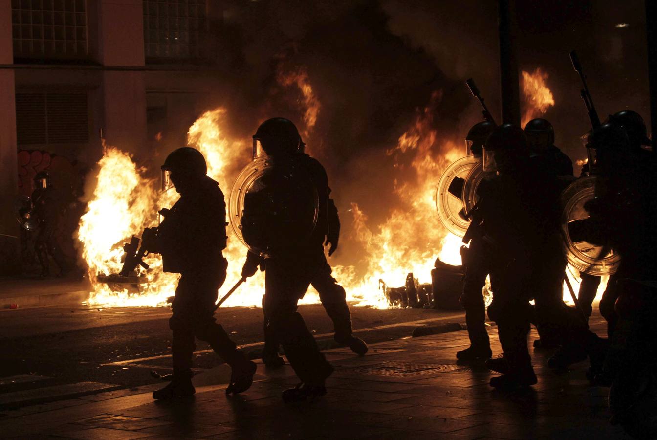 Altercados tras la marcha de Can Vies
