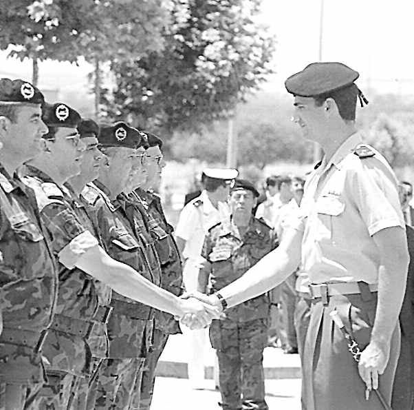 12.06.1996. El Príncipe en la Base General de Menacho