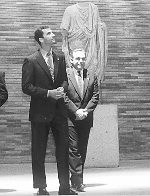 11.06.1996. El Príncipe visita el Museo Nacional de Arte Romano