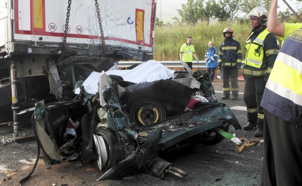 Accidente multiple en Cabezón de la Sal