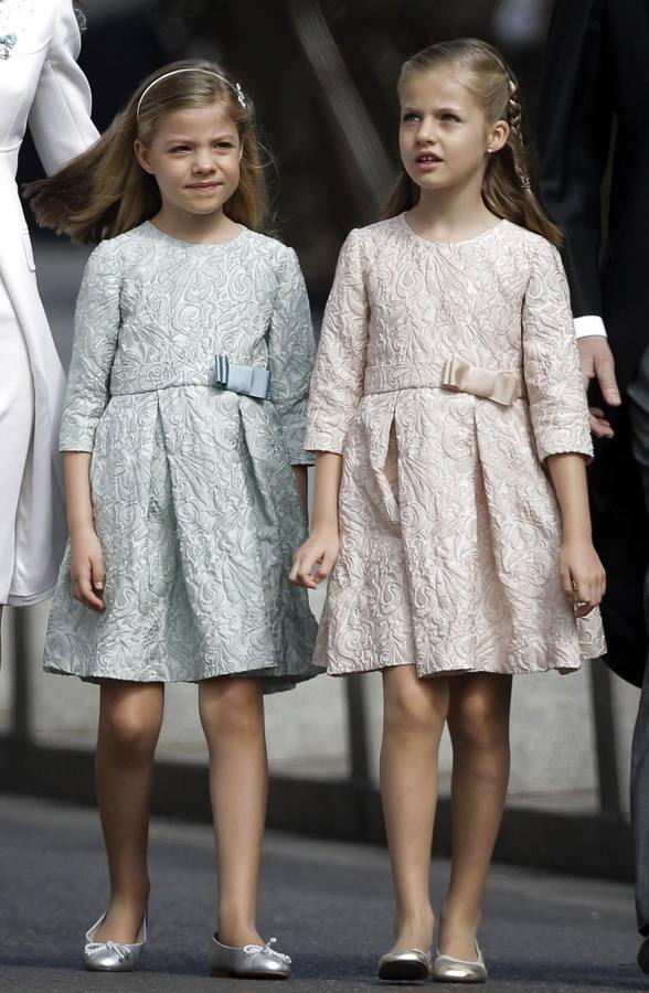 Las pequeñas protagonistas de la proclamación