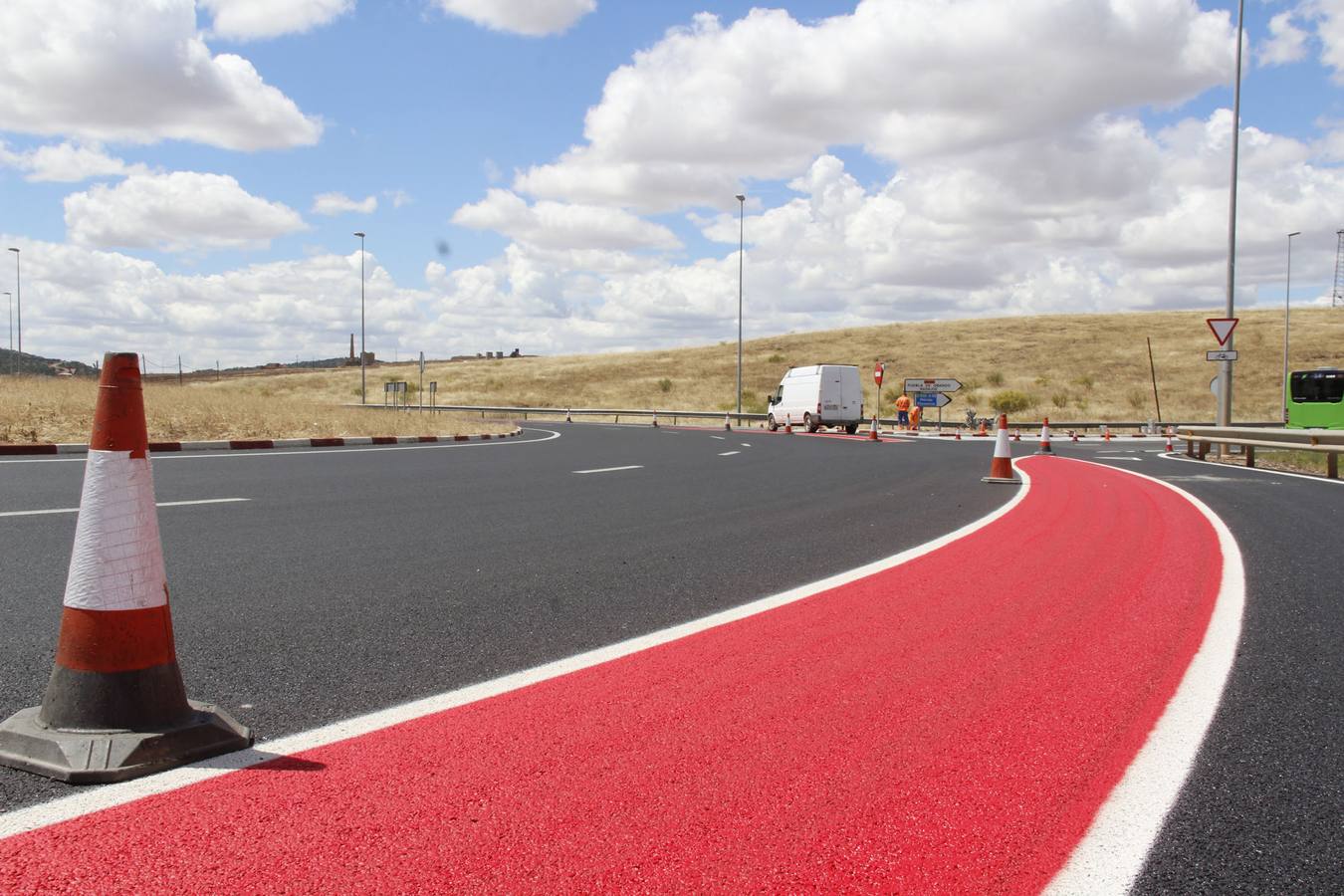 Carril-bici para las rotondas de la N-630 en Cáceres