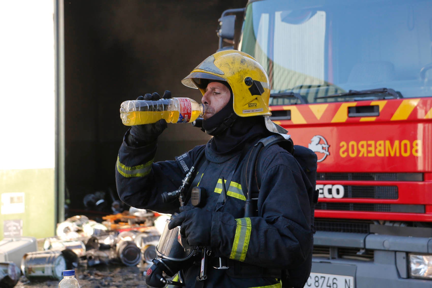 Arden varias naves de una compañía oleícola en Plasencia