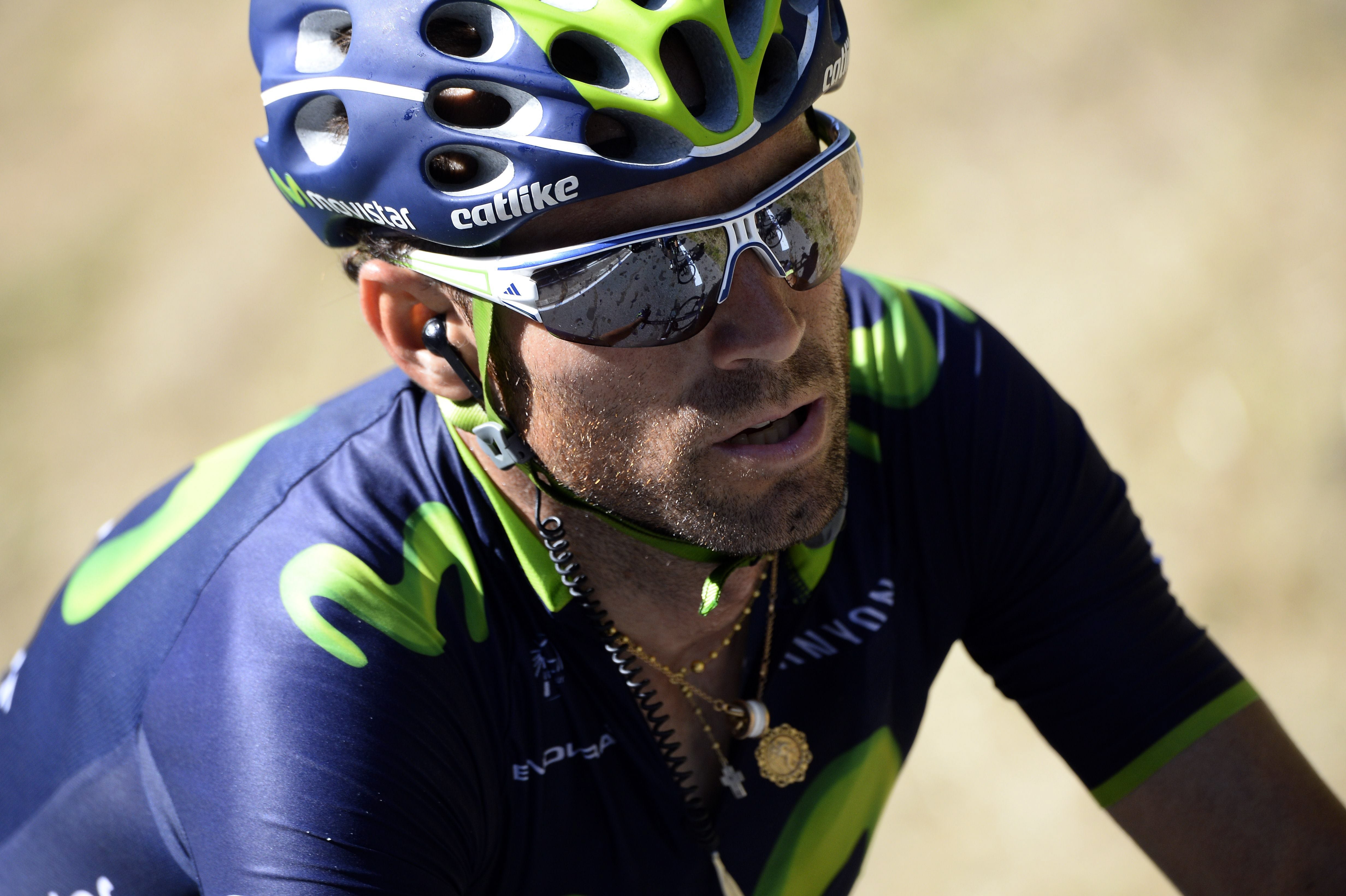 Alejandro Valverde, durante la decimotercera etapa del Tour 2014.