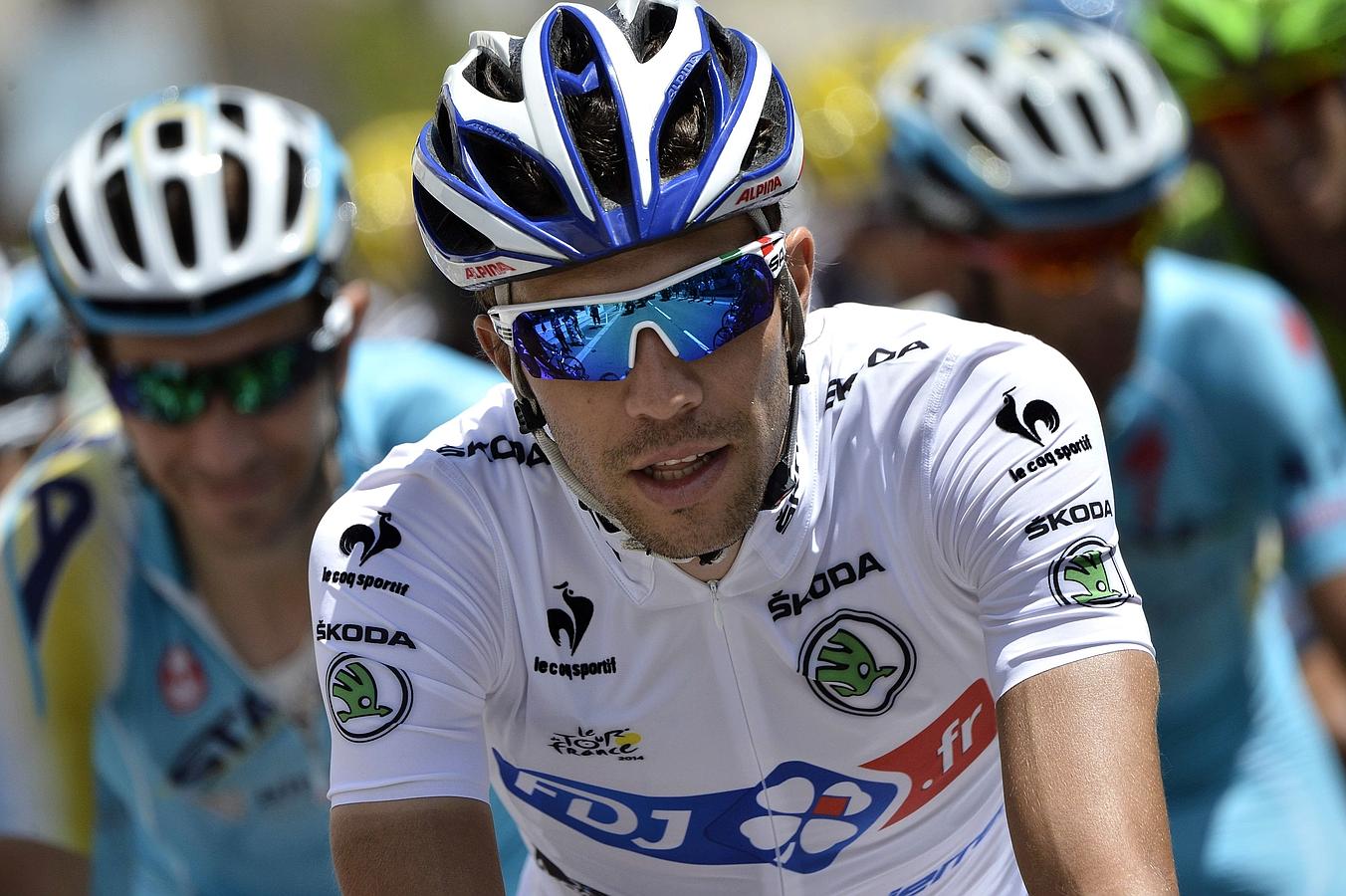 Thibaut Pinot, durante la etapa