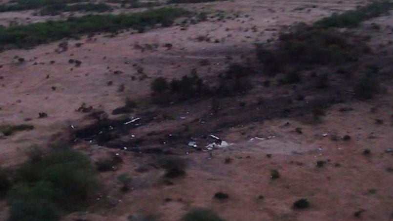 Primeras imágenes del accidente de avión de Malí