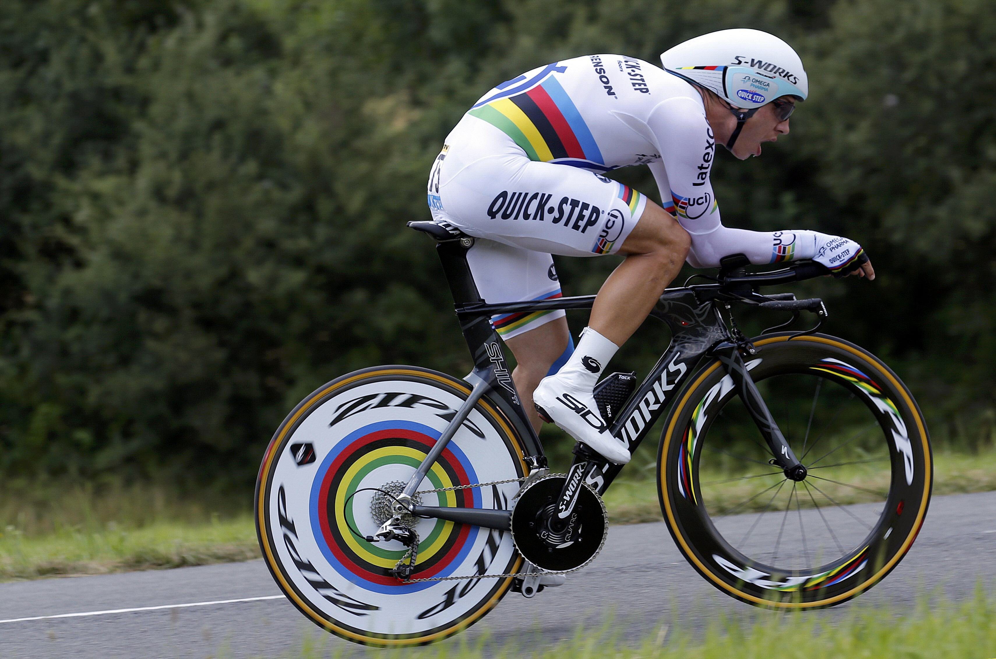 Tony Martin, durante la contrarreloj.