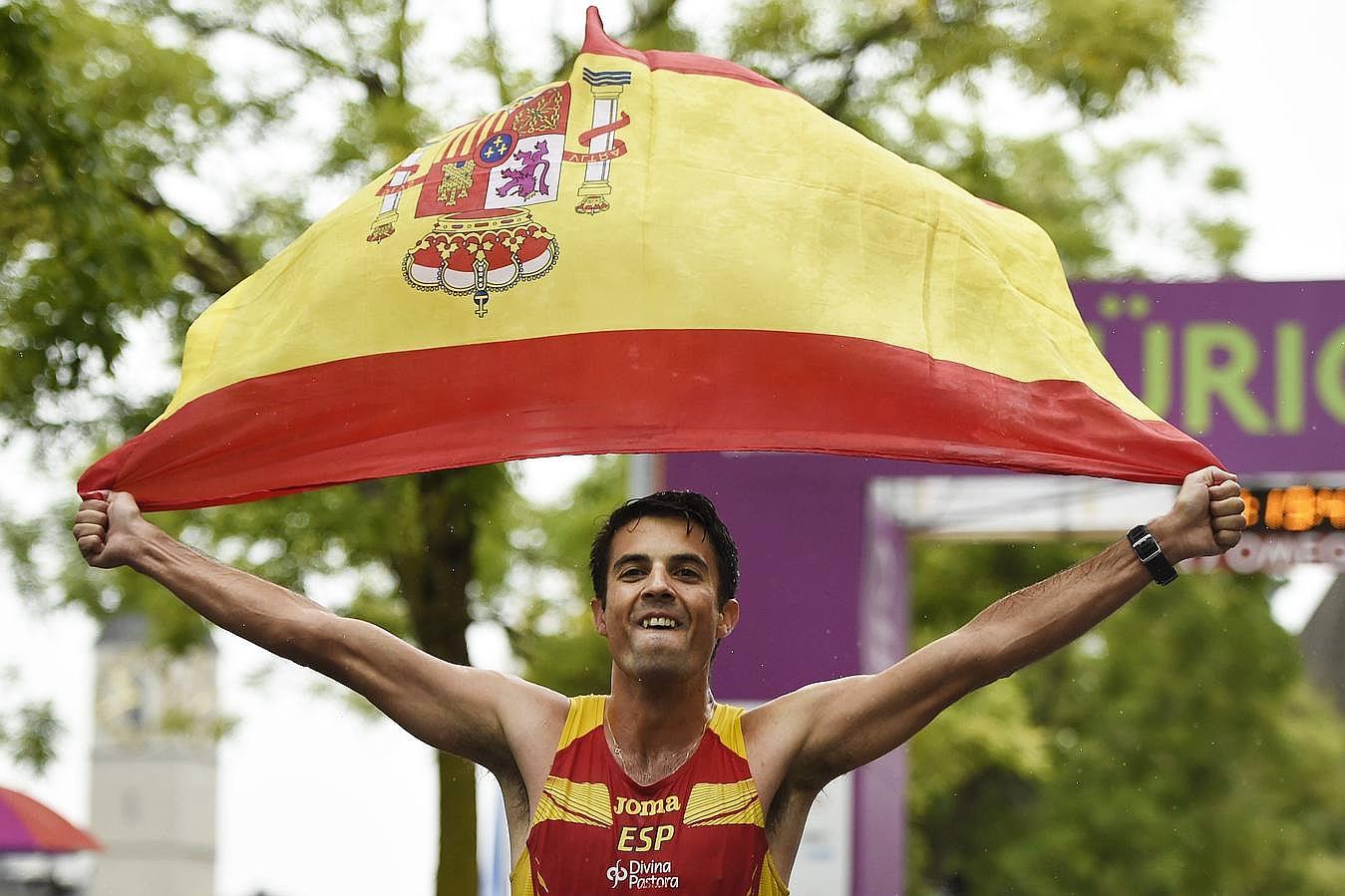 Miguel Ángel López logra el oro en la prueba de 20 km marcha masculinos de los Campeonatos Europeos de Atletismo