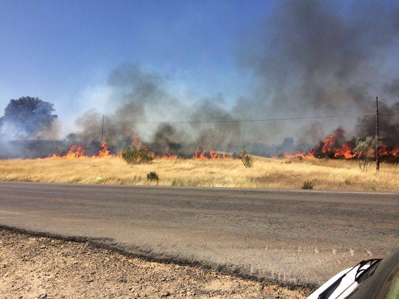 Incendio en Oliva de Plasencia