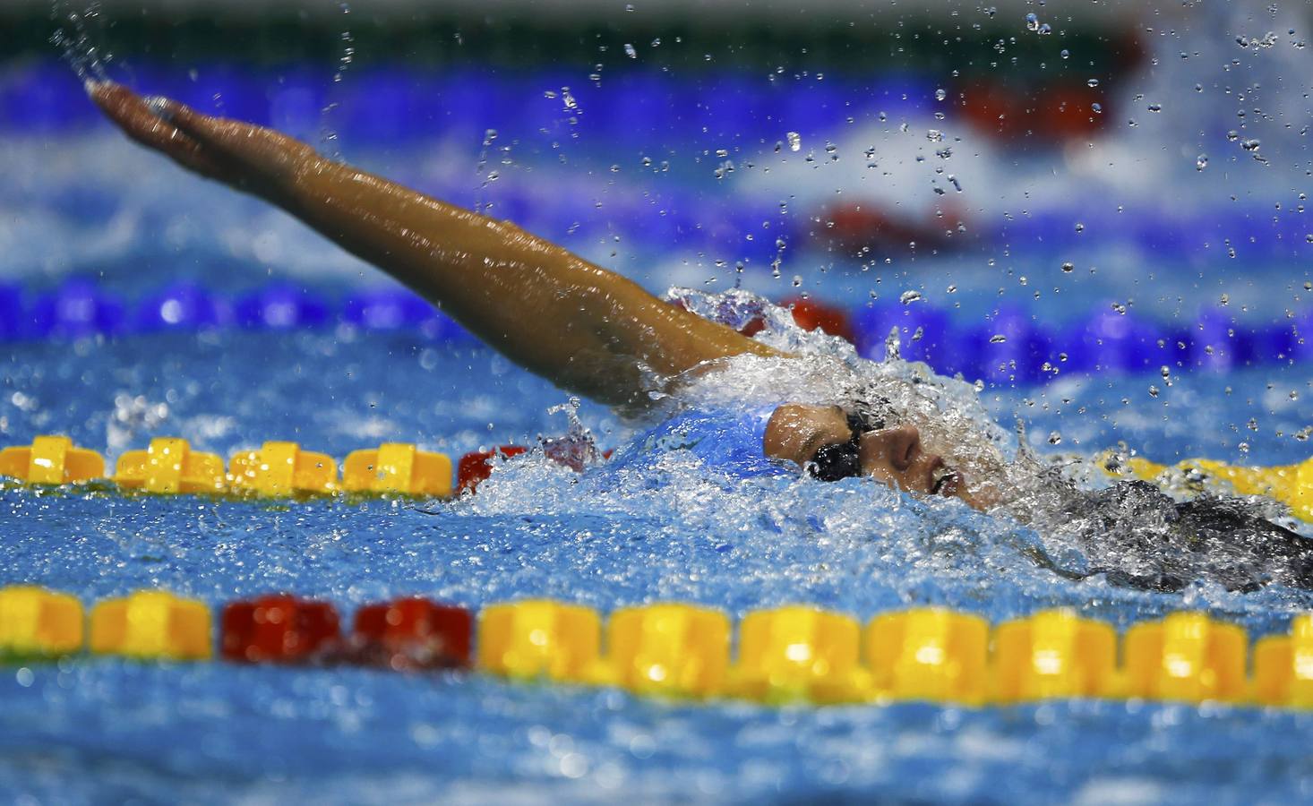 Mireia Belmonte, durante la prueba.