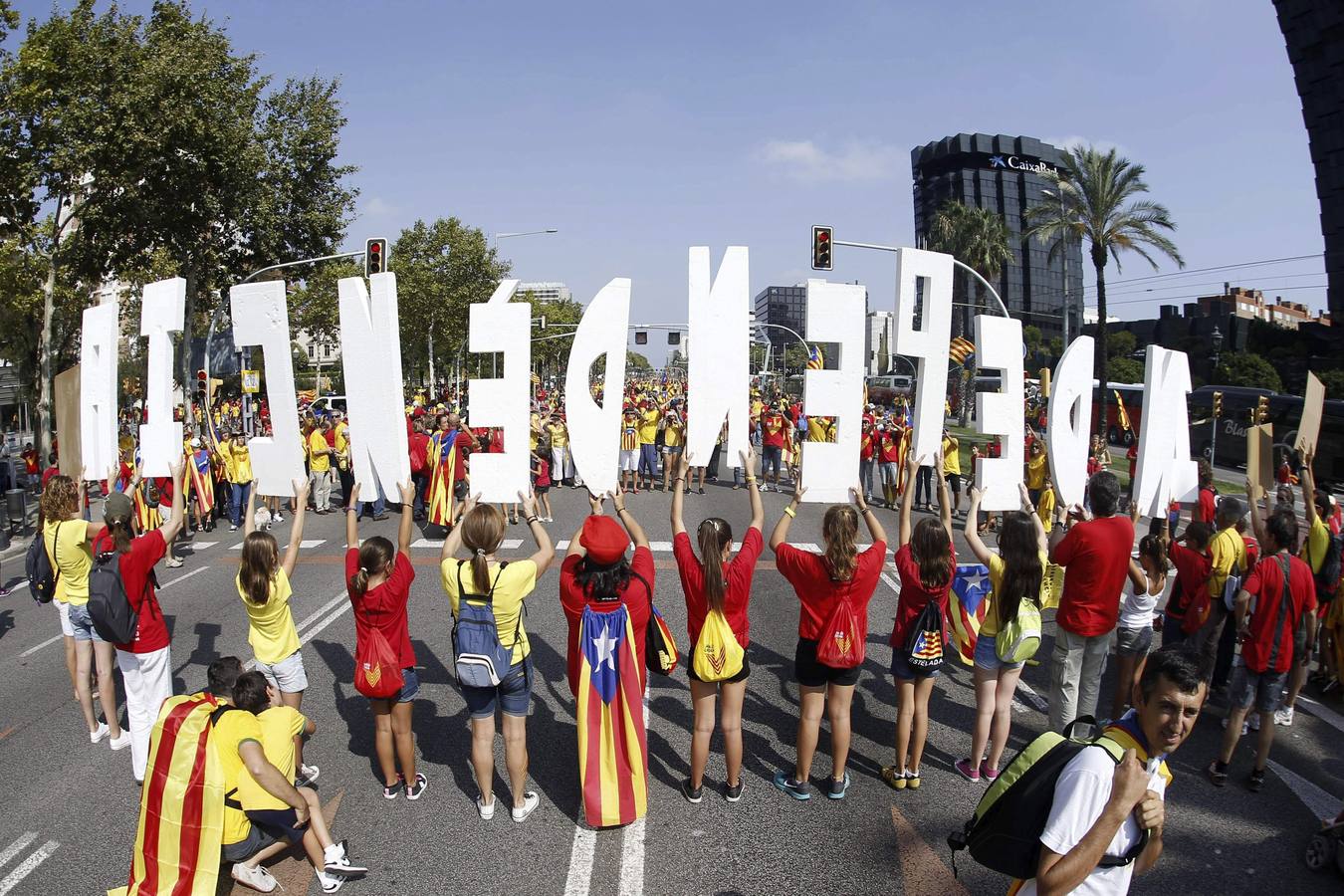 La &#039;V&#039; catalana reúne a más de medio millón de personas