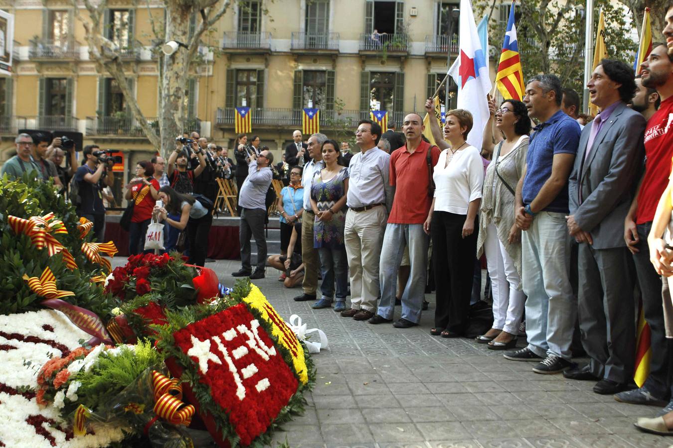 Primer acto de la Diada en Barcelona