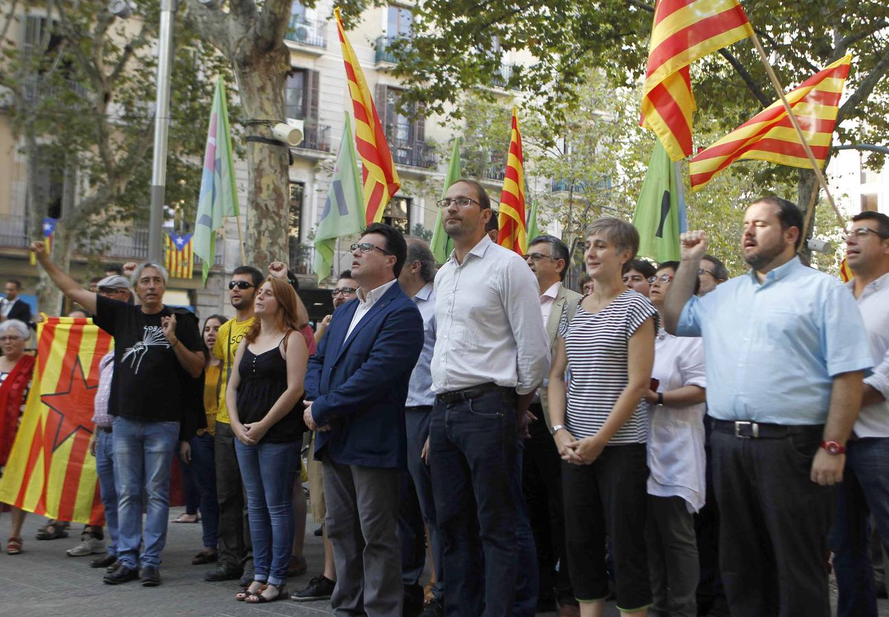 Primer acto de la Diada en Barcelona